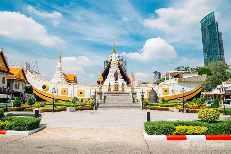 BANGKOK – CHÙA THUYỀN – TP. HCM 	(Ăn sáng, trưa)